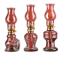 Prix d'usine – Abat-jour en verre pour lampe à huile 120 ml avec mèche réglable – Accessoires pour lampe à huile – Lanterne de combustion