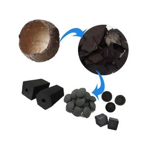 Briquetas de Carbón Vegetal para Barbacoa de Madera Dura Negra - Product Image 1