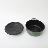 Grand ensemble de casseroles en fonte émaillée, cocotte en fonte émaillée