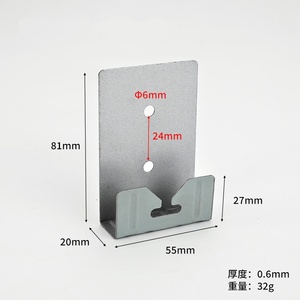 Modern Dart-Shaped Steel Light Gray Smart Mirror <b>Hook</b> <b>Clip</b> Easy Installation Bathroom Cabinet Backside <b>Hook</b> Wall Mounting - Product Image 3