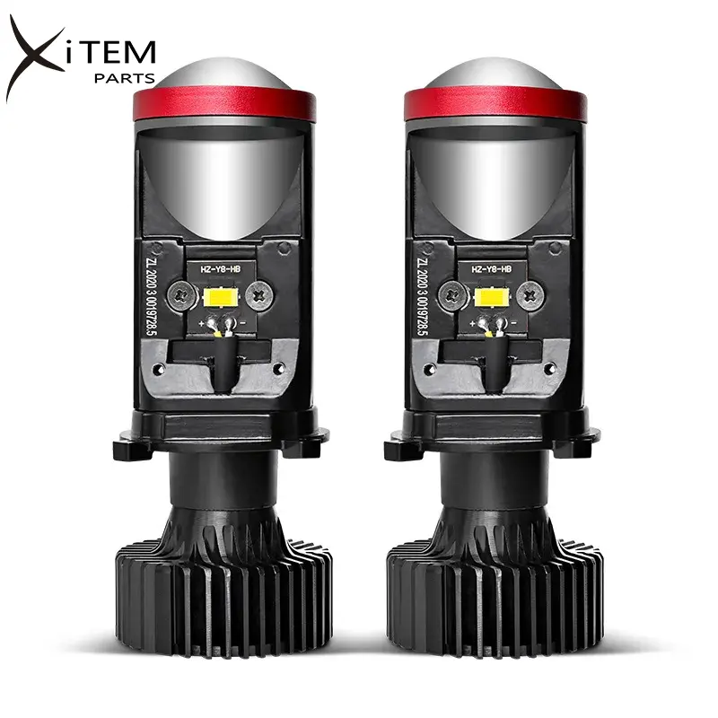 XITEM 6000K светодиодная линза для проектора Y8 H4 Фары Лампы для автомобиля грузовика мотоцикла 80 Вт высокая мощность светодиодные автомобильные огни