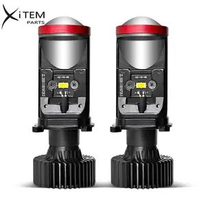 Xitem 6000K LED Ống Kính Máy Chiếu Y8 H4 Bóng Đèn Pha Cho Xe Hơi Xe Tải Xe Máy 80W Công Suất Cao LED Đèn Xe Hơi