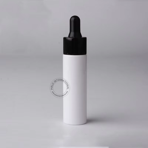 Frasco cuentagotas de plástico de color blanco sólido de 30ml con tapa cuentagotas Frasco cuentagotas cosmético de plástico <span class=keywords><strong>para</strong></span> suero de esencia de aceite esencial - Product Image 1