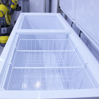 Appareils de cuisine commerciaux réfrigérateur horizontal à ouverture supérieure congélateur coffre