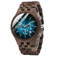 Jam tangan kayu jati kayu cendana kustom jam tangan kayu uniseks, jam tangan ukiran kayu eboni