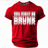Camiseta con estampado divertido y logotipo personalizado para hombres y mujeres, camiseta de algodón con cuello redondo adecuada para uso en la calle y para fiestas.