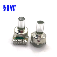 Potentiomètre LED breveté DB-122KEP lumière multicolore avec potentiomètre rotatif à clic central pour audio