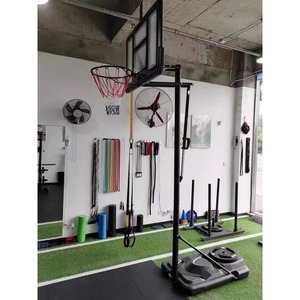 Aro de Baloncesto Ajustable en Altura para Adultos con Ruedas, Equipo de Cancha Móvil para Exteriores, Tablero de Vidrio Templado, Aleación de Aluminio - Product Image 3