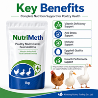 Aditivo para Alimento de Aves de Corral, Suplemento Multivitamínico de Aminoácidos para Pollo, Pato y Ganso