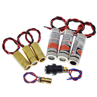 Module laser rouge 650nm 5mW (point/ligne/croix) avec lentille en verre, tête de diode focalisable et réglable - T135 Conforme ROHS3