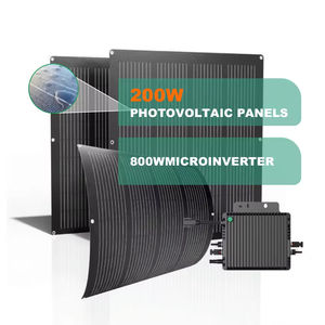 Mini <span class=keywords><strong>microinversor</strong></span> <span class=keywords><strong>Solar</strong></span> 200W 400W 600W Salida monofásica híbrida Uso en el hogar <span class=keywords><strong>Microinversor</strong></span> <span class=keywords><strong>Kit</strong></span> de sistema de panel <span class=keywords><strong>solar</strong></span> - Product Image 1