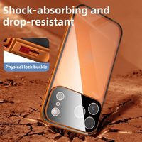 Écran de confidentialité anti-espion en verre trempé magnétique double face, couverture intégrale à 360°, coque de téléphone pour iPhone 18 Pro Max, 17, 16