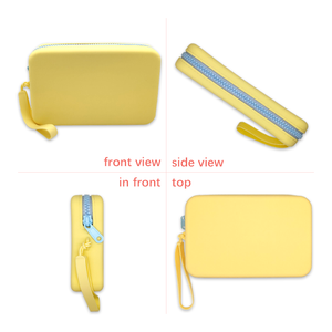 Borsa Cosmetica Quadrata Personalizzabile con Logo, Pochette alla Moda con Cerniera, da Viaggio, Impermeabile in PVC per Trucchi, Custodia in Silicone Plastico, Portafogli - Product Image 4