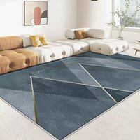 Tapis en polyester à motif géométrique, tapis antidérapant pour la décoration intérieure