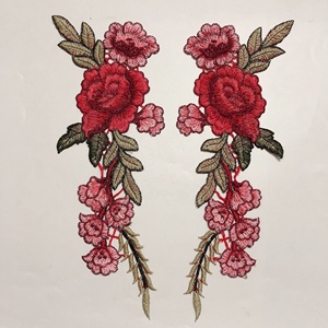 Tessuto di alta qualità ricamato <span class=keywords><strong>motivi</strong></span> di <span class=keywords><strong>pizzo</strong></span> floreale Applique LT20399 - Product Image 2