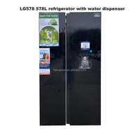Réfrigérateur Congélateur Double Porte pour la Maison avec Distributeur d'Eau, Écran Tactile LCD, Réfrigérateur Américain LG Side by Side à Froid Ventilé