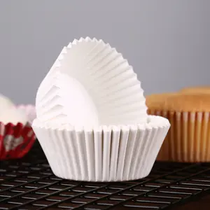 Natural Cup Cake Liner White Cupcake Baking Liners for Picnic, Party Decoration