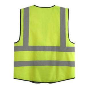 Gilet réfléchissant en tissu de soie à faible élasticité - Veste de sécurité haute visibilité pour la circulation et le cyclisme (vente en gros) - Product Image 3