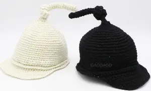Chapeau d'hiver au crochet pour dames, vente en gros, mode et nouveau style