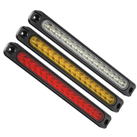Nouvelles barres lumineuses LED de 10\" et 15\" pour remorque automobile, feux de signalisation, feux arrière, bande lumineuse, feux arrière latéraux ambrés pour camion