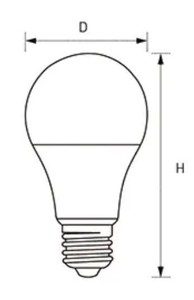 Nhà Máy Trung Quốc Cung Cấp Bán Buôn 5000K 400lm 550lm E26 E27 B22d PC Bìa Nhôm PBT Trắng A55 A60 A65 A70 A80 A95 LED SMD Bóng Đèn - Product Image 6