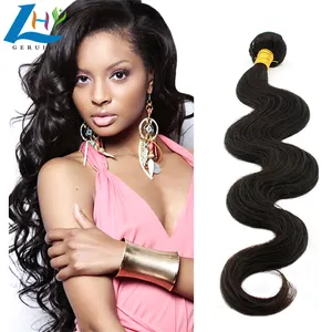 Venda quente Remy Hair Extensions Weft, Virgin Cabelo Humano Bundle Body Wave, trama plana Cabelo Extensões Curly Hair Weave