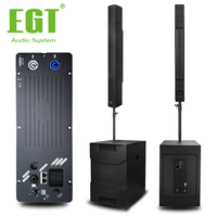Système de sonorisation portable professionnel PA Active Line Array CL8H avec caisson de basses de 15 pouces en contreplaqué de bouleau, amplificateur DSP 600W, équipement sonore pour scène