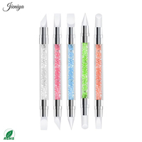 Kit de 27 pinceaux professionnels pour nail art, avec pinceaux liner, pinceaux à pointes ovales, stylo de sculpture pour résine, stylos de gravure et de pointillage en silicone pour acrylique, pour DIY