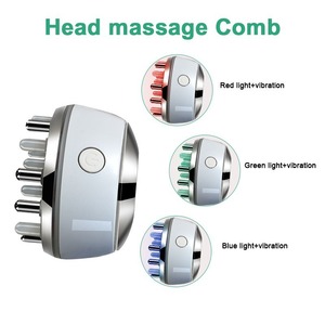 Masajeador de Cuero Cabelludo LED de 3 Colores con Microcorriente, Vibración de 12000 RPM, Calentamiento 40-45 ℃   Para el Crecimiento del Cabello y Cuidado de la Piel - Product Image 3