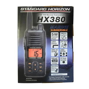 Interphone maritime <span class=keywords><strong>VHF</strong></span> Standard Horizon HX-380/HX380, appareil portable flottant pour bateaux et ports - Product Image 3