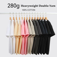 Fabricant de t-shirts, t-shirt surdimensionné de haute qualité en coton lourd 100%, unisexe, impression numérique personnalisée, logo, t-shirt pour homme, 280 GSM