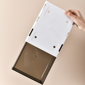 Caja de almacenamiento de cajón de plástico transparente de Color personalizable KIMIN, unidad autoadhesiva duradera debajo de la <span class=keywords><strong>Mesa</strong></span> para cocina y uso de alimentos - Product Image 5