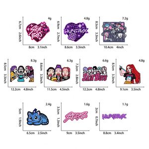 Kpopping Demon Hunter Patchs brodés thermocollants pour vêtements et chapeaux, motif de personnage K-Pop de dessin animé vibrant, vente en gros - Product Image 3
