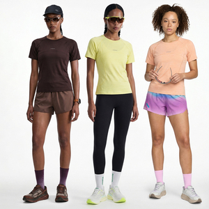 Nouvelle Arrivée 2026 – T-shirt Athlétique Léger Effet Amincissant pour Femme, Imprimé Réfléchissant, Anti-Transpiration, Manches Courtes, pour Activités de Plein Air - Product Image 1