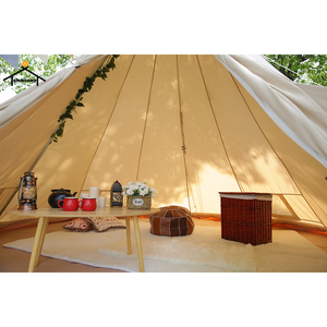 Lều Teepee Màu Trắng Vải Bạt Chống Thấm Nước 4M Chịu Lực Nặng Lều Nóng Teepee Lều Tiệc Tipi - Product Image 4
