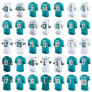 2025 American Football Trikot für die Dolphins, personalisiertes Team, 28 Achane, 13 Dan Marino, Polyester, kurze bedruckte Shirts, Übergröße, schnell trocknend - Product Image 1