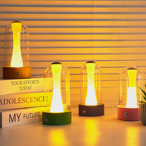 USB Sạc <span class=keywords><strong>LED</strong></span> đèn bàn với cảm ứng bầu không khí tính năng sáng tạo Bắc Âu thiết kế cho cắm trại ăn uống thanh Quà Tặng làm bằng nhựa - Product Image 1