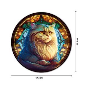 Puzzle de 1000 pièces de haute qualité avec logo personnalisé du fabricant, jouet éducatif en carton imprimé en papier de forme ronde - Product Image 6