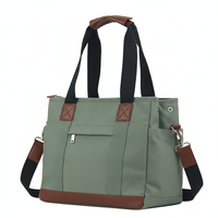 Sac fourre-tout en toile tendance avec fermeture éclair, design multi-poches, grande capacité et compartiments pour femmes - Personnalisation OEM
