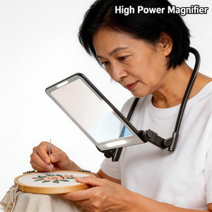 Lente d'ingrandimento a pagliazione intera, rettangolare extra large, con ampio campo visivo per <span class=keywords><strong>la</strong></span> lettura di libri, luce notturna per anziani - Product Image 1