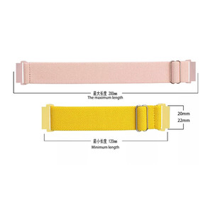 Cinturino sportivo in nylon per <span class=keywords><strong>Samsung</strong></span>/fascia per Fitbit/fascia per cinturini in nylon elasticizzato Huawei 20mm 22mm - Product Image 5
