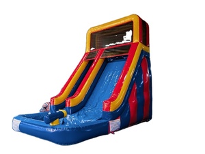 Nouveau design, <span class=keywords><strong>toboggan</strong></span> aquatique <span class=keywords><strong>gonflable</strong></span> de 4m*6m*6m, <span class=keywords><strong>toboggan</strong></span> aquatique commercial de grande taille <span class=keywords><strong>avec</strong></span> <span class=keywords><strong>piscine</strong></span> pour parc - Product Image 1