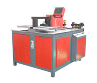 Machine de traitement de barres omnibus trois-en-un, poinçon et découpe de barres de cuivre et d'aluminium, machine de traitement de barres omnibus CNC