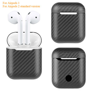 Étui personnalisé en fibre de carbone 100% réelle pour écouteurs Apple <span class=keywords><strong>AirPods</strong></span> <span class=keywords><strong>Pro</strong></span> 1/2, écouteurs intra-auriculaires - Product Image 1
