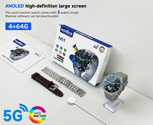 Pro 5G Smartwatch Với Màn Hình OLED IP67 Không Thấm Nước GPS Kích hoạt HD Máy Ảnh Video Cuộc Gọi Ứng Dụng Có Thể Tải 3 Silicone Dây Đeo Đồng Hồ - Product Image 6
