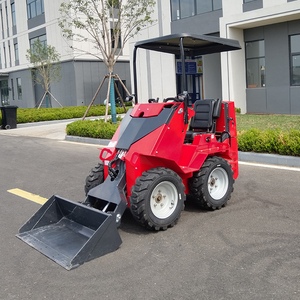 무료 배송 휠 미니 로더 컴팩트 유로 5 CE EPA 유압 미니 스키드 스티어 로더 4륜 구동 소형 디젤 스키드 로더 - Product Image 4