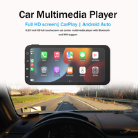 Moniteur DVD de voiture Navigateur GPS Lecteur multimédia avec 4K Front Dashcam Carplay Android Auto wifi