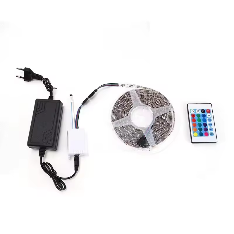 Home 5m DC12V RGB Copper LED Strip Light with USB Connectivity for TV Backlight and Room Party Decoration