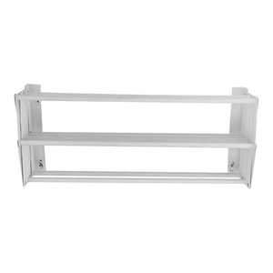 Séchoir à linge mural en aluminium pliable de 80cm en accordéon rétractable pour buanderie tour de salle de bain - Product Image 4