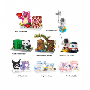 Portapenne Robot Costruibile Fai-da-te, <span class=keywords><strong>Modello</strong></span> Giocattolo Educativo in Plastica ABS, Assemblaggio Libero, Confezione in Inglese - Il Più Venduto e Popolare - Product Image 1